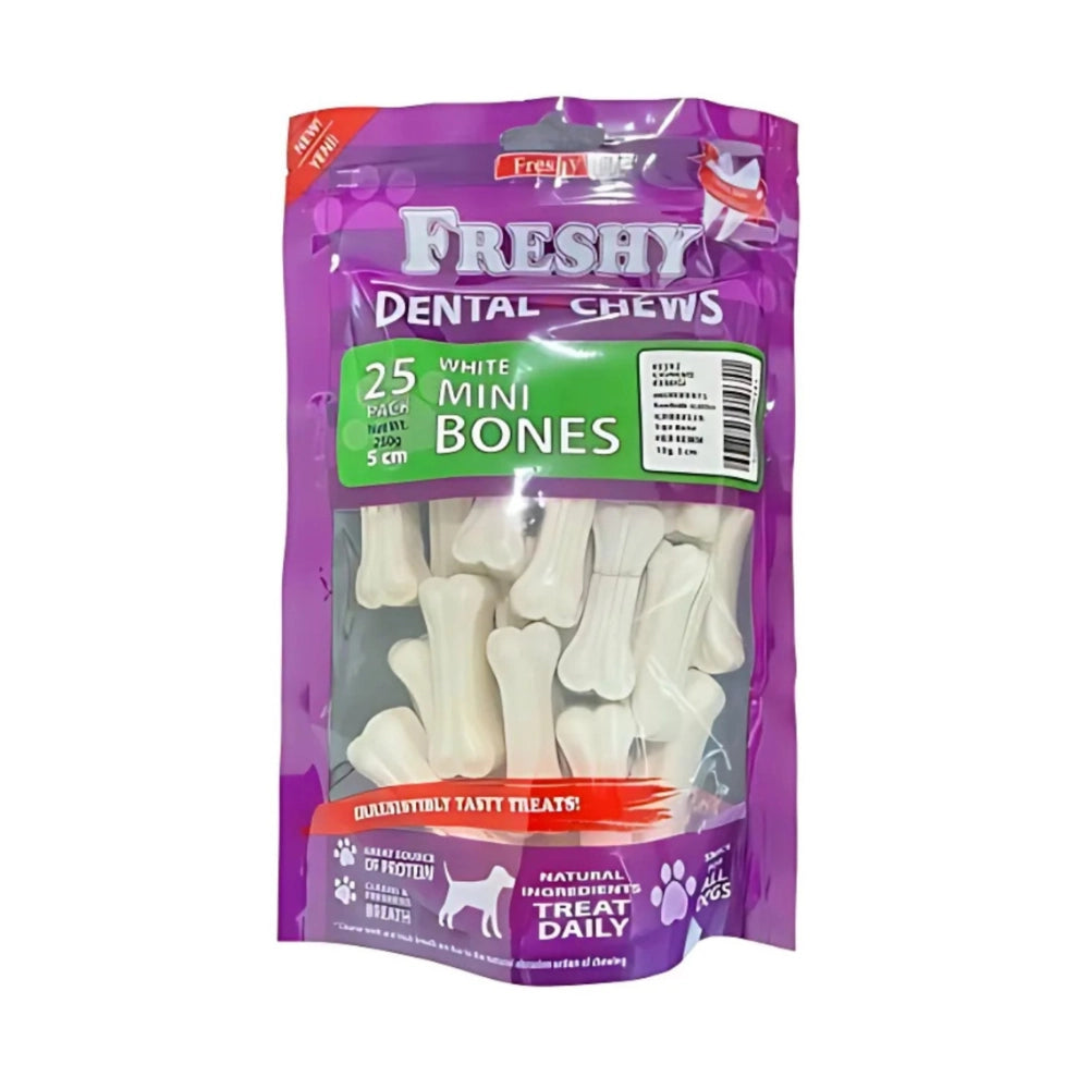 Freshy Dental Chews Mini Köpek Ödül Maması, 25 li Packet, 5cm