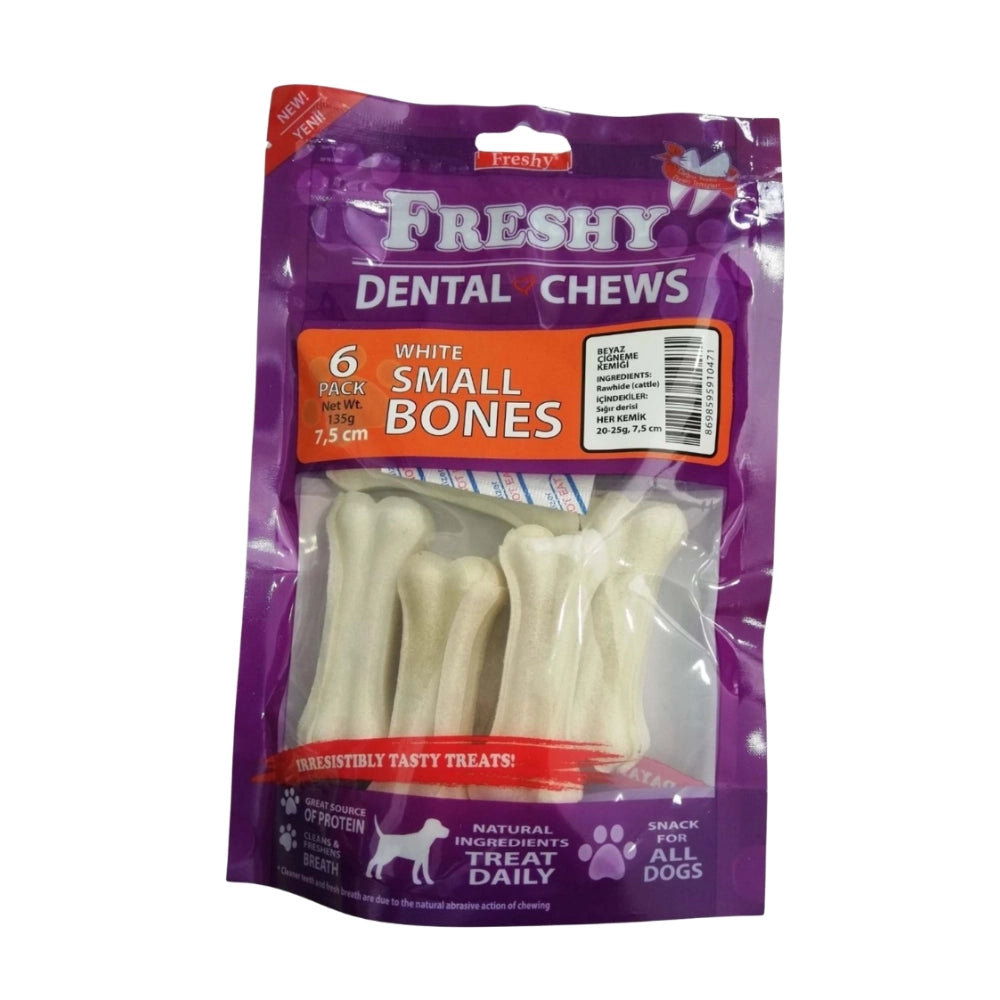 Freshy Dental Chews Small Köpek Ödül Maması, 6 li Packet, 7.5cm