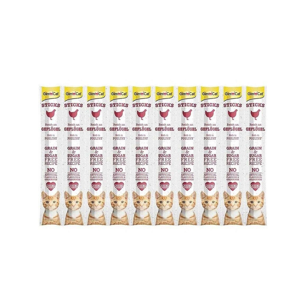 Gimcat Kümes Hayvanlı Yetişkin Kedi Stick Ödül, 10g