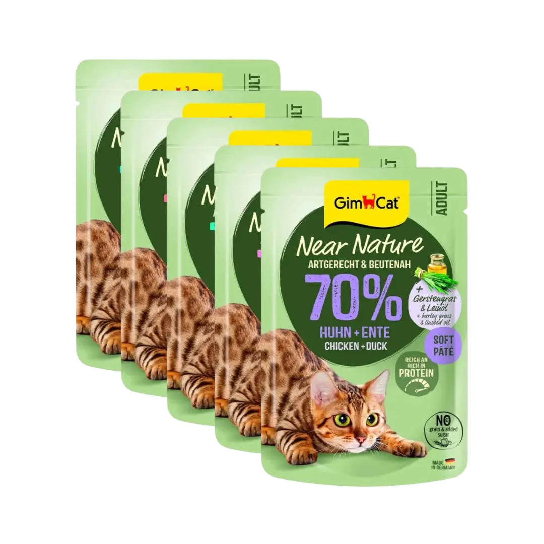 Gimcat Near Nature Poach Yetişkin Kedi Yaş Mama, 85g