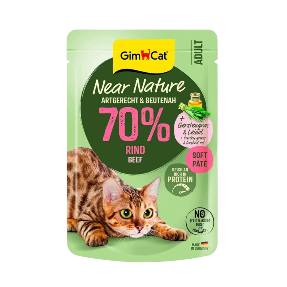 Gimcat Near Nature Poach Sığır Etli Yetişkin Kedi Yaş Mama, 85g