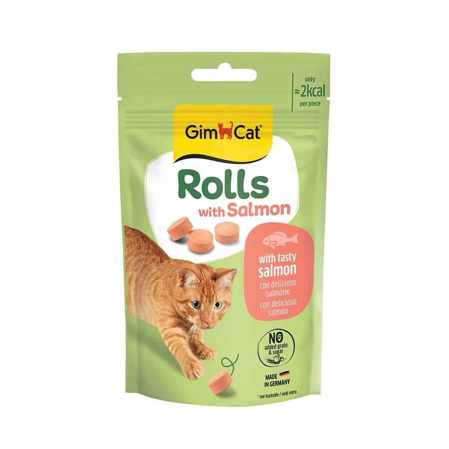 Gimcat Rolls Somonlu Yetişkin Kedi Ödül, 50g
