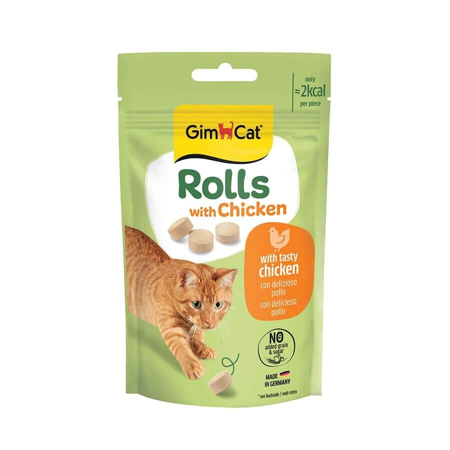 Gimcat Rolls Tavuklu Yetişkin Kedi Ödül, 50g