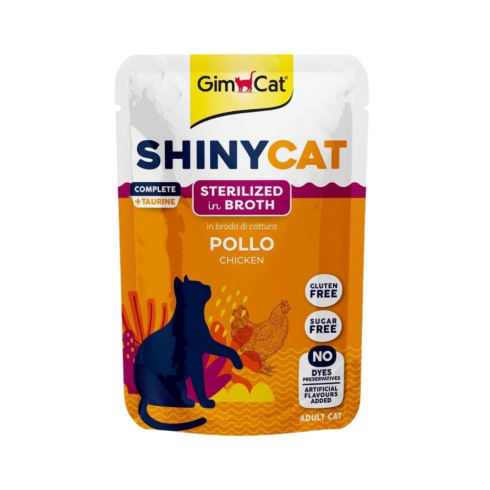 Gimcat Shinycat Poach Kısırlaştırılmış Tavuklu Yetişkin Kedi Yaş Mama, 70g