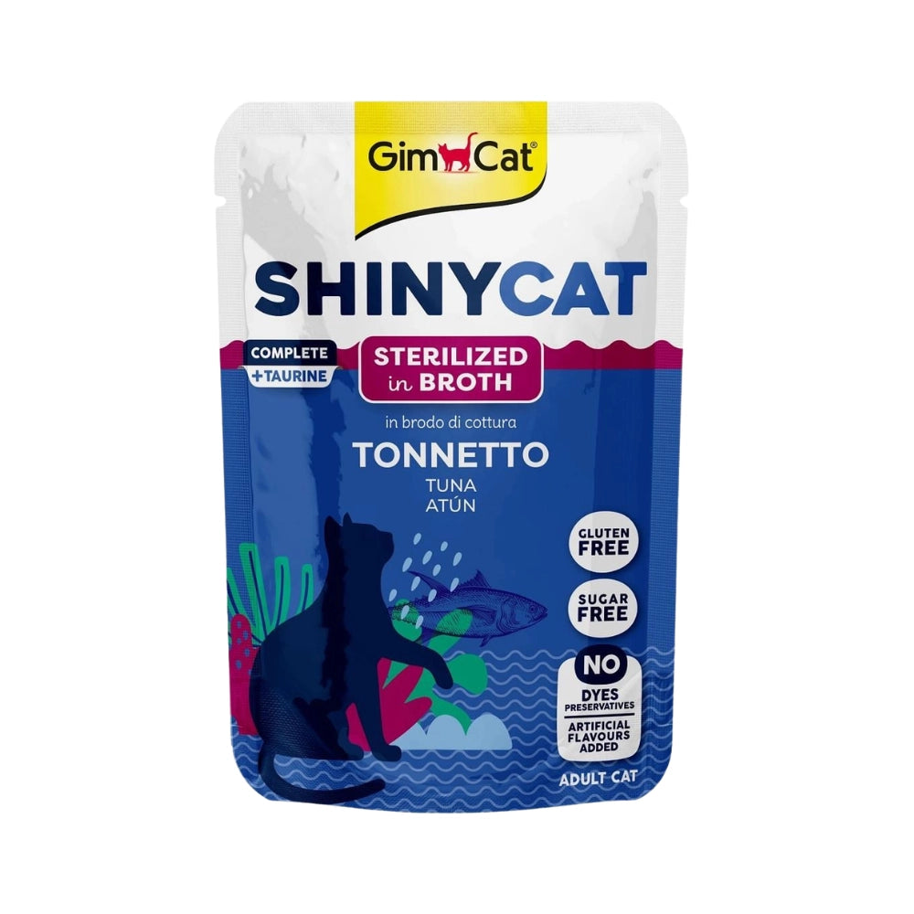 Gimcat Shinycat Poach Kısırlaştırılmış Ton Balıklı Yetişkin Kedi Yaş Mama, 70g