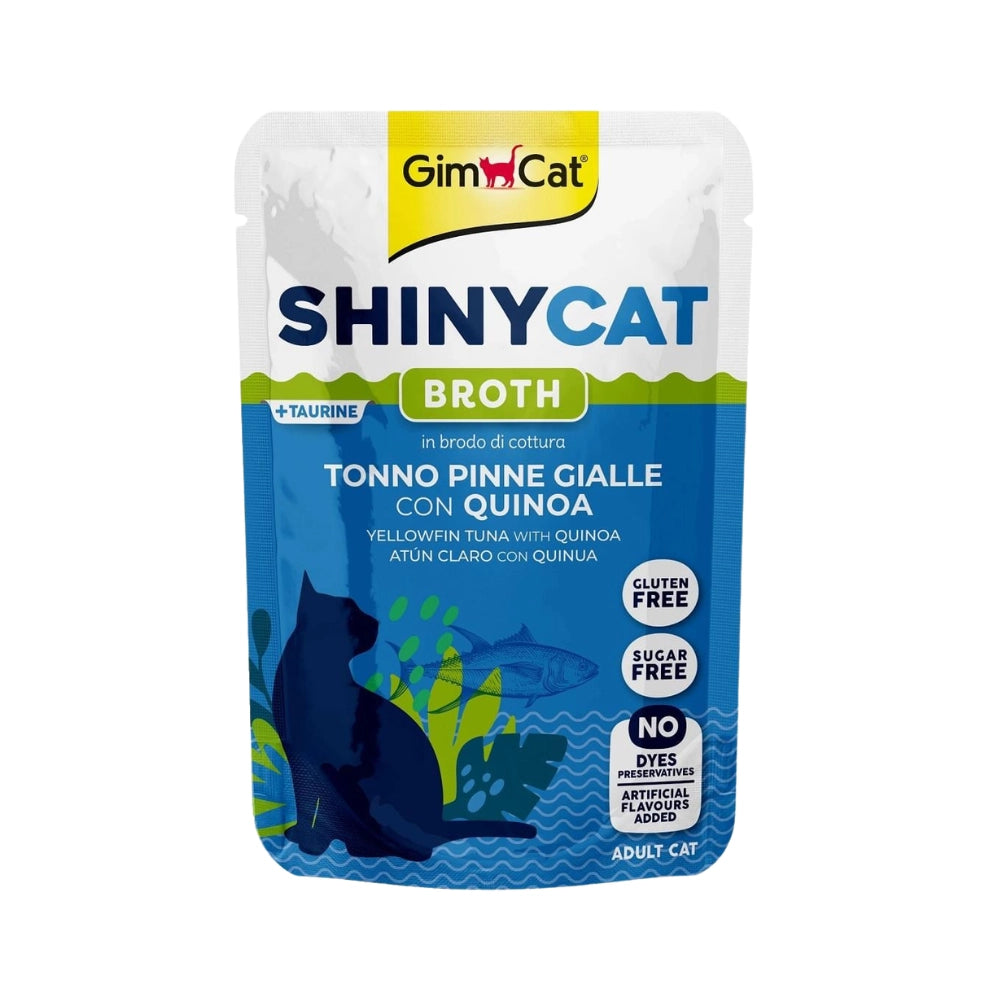 Gimcat Shinycat Poach Sarı Yüzgeçli Tonlu Yetişkin Kedi Yaş Mama, 70g