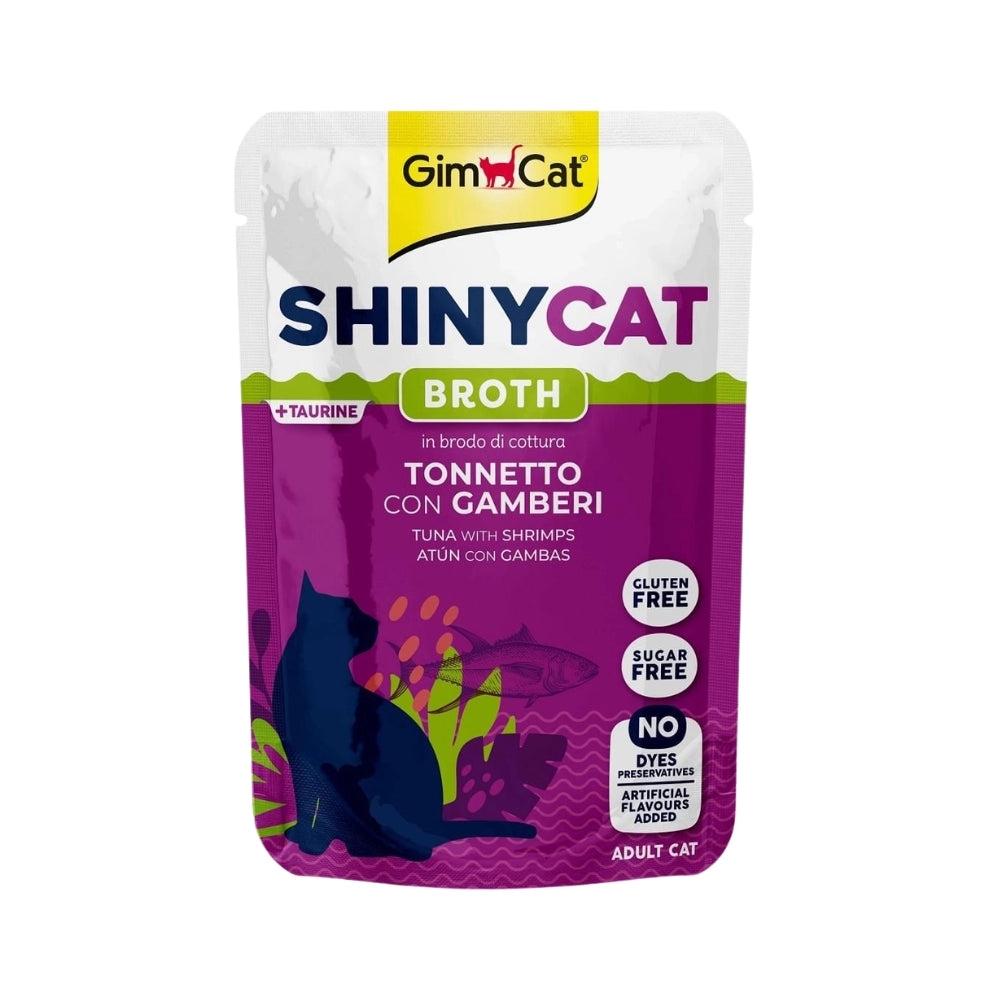 Gimcat Shinycat Poach Ton Balığı ve Karidesli Yetişkin Kedi Yaş Mama, 70g
