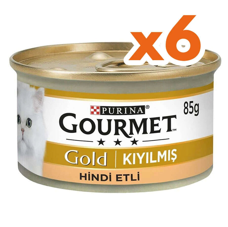 Gourmet Gold Kıyılmış Kedi Yaş Maması, 85g, 6 al 5 öde