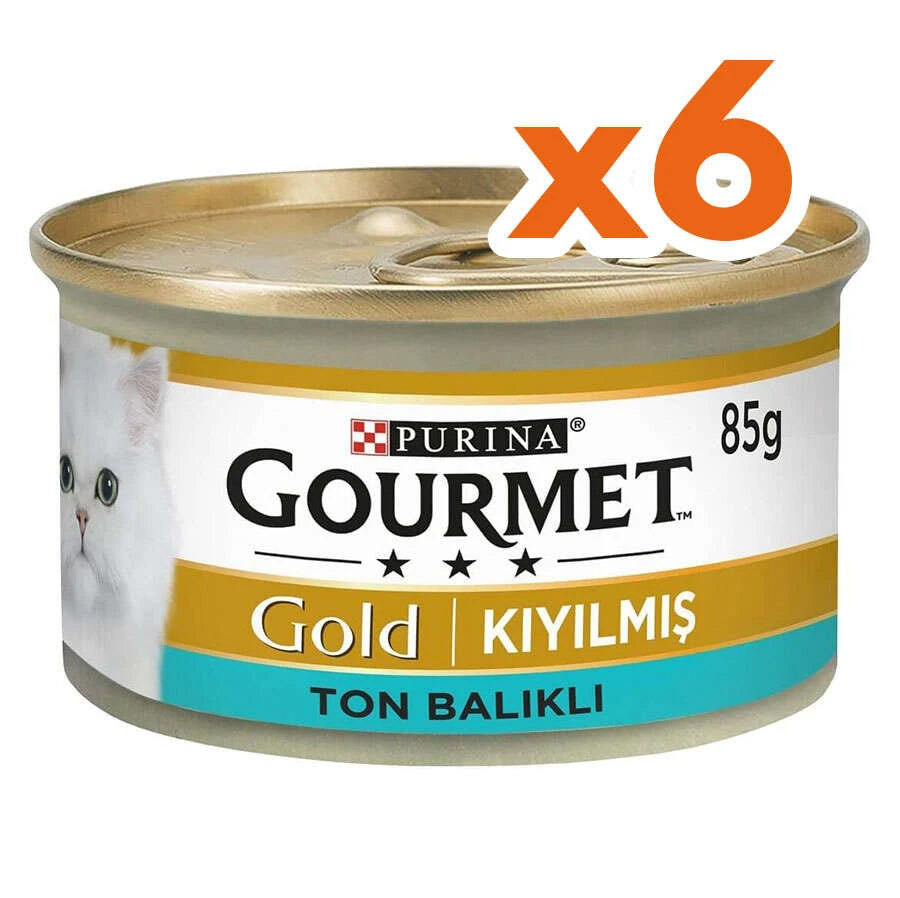 Gourmet Gold Kıyılmış Kedi Yaş Maması, 85g, 6 al 5 öde