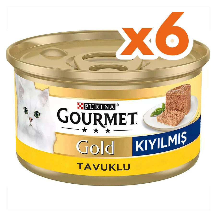 Gourmet Gold Kıyılmış Kedi Yaş Maması, 85g, 6 al 5 öde