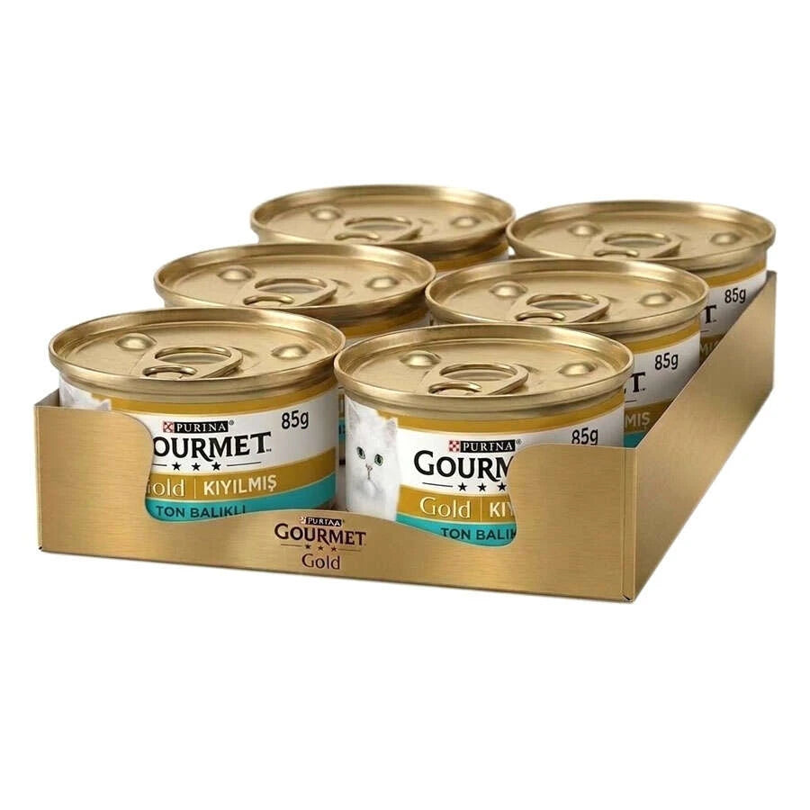 Gourmet Gold Kıyılmış Kedi Yaş Maması, 85g, 6 al 5 öde
