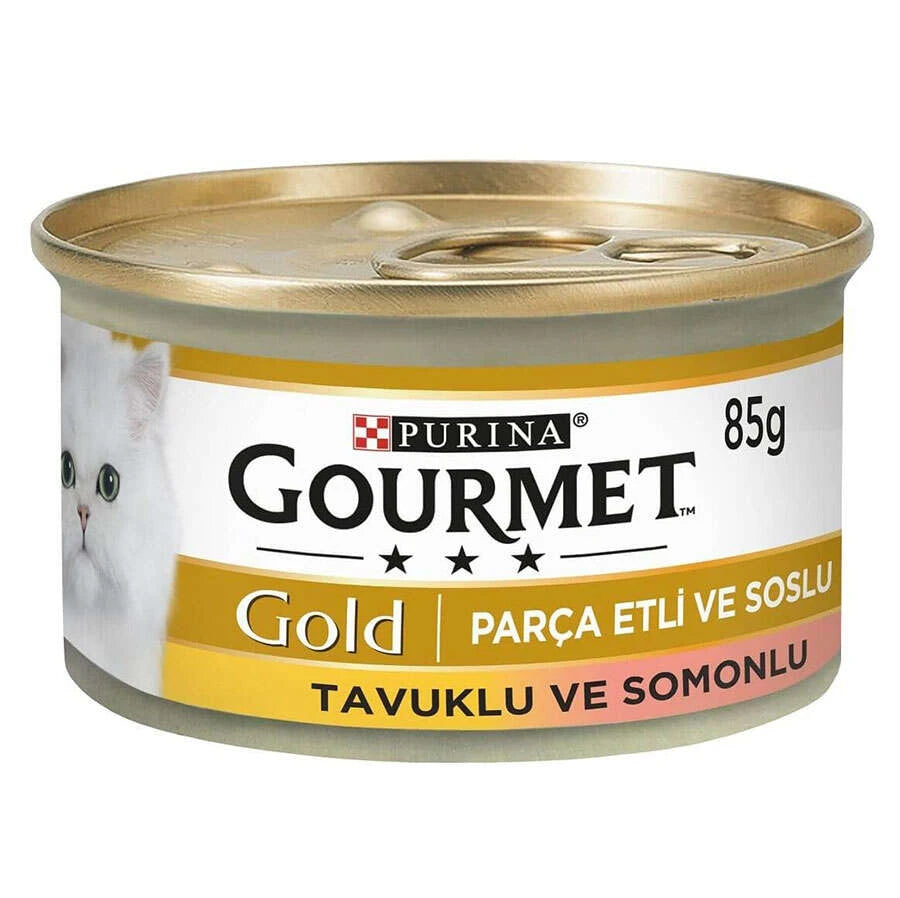 Gourmet Gold Parça Etli ve Soslu Kedi Yaş Maması, 85g
