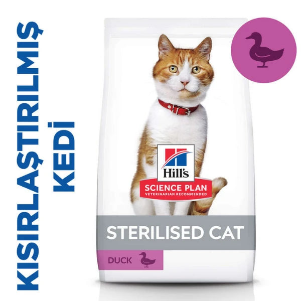 Hill's Science Plan Sterilised Cat Kısırlaştırılmış Ördekli Yetişkin Kedi Mama