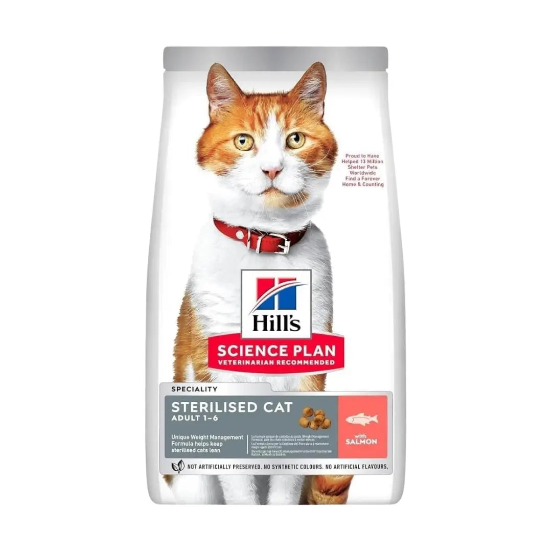 Hill's Science Plan Kısırlaştırılmış Somonlu Yetişkin Kedi Mama, 1.5kg