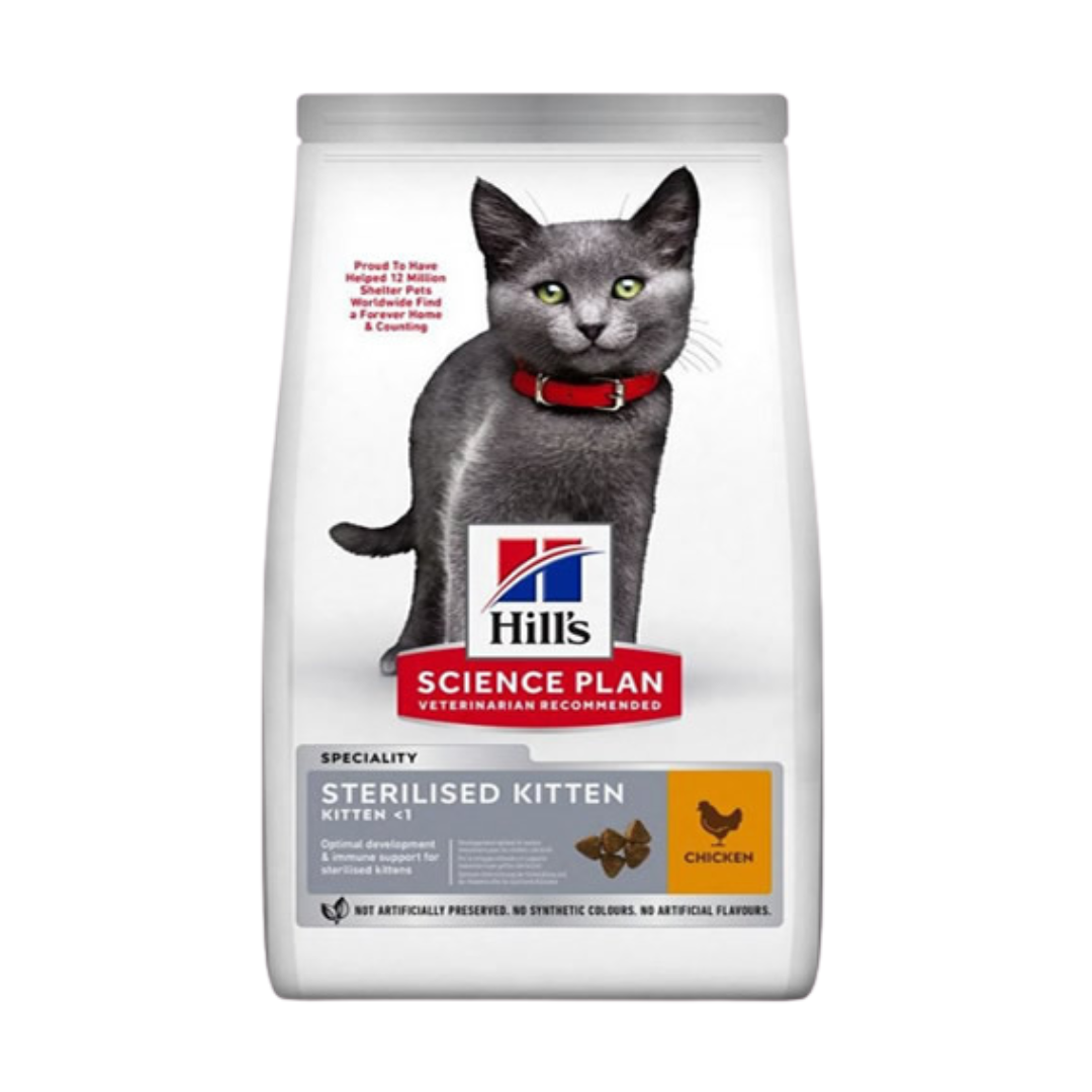 Hill's Science Plan Kısırlaştırılmış Tavuklu Yavru Kedi Mama, 3kg