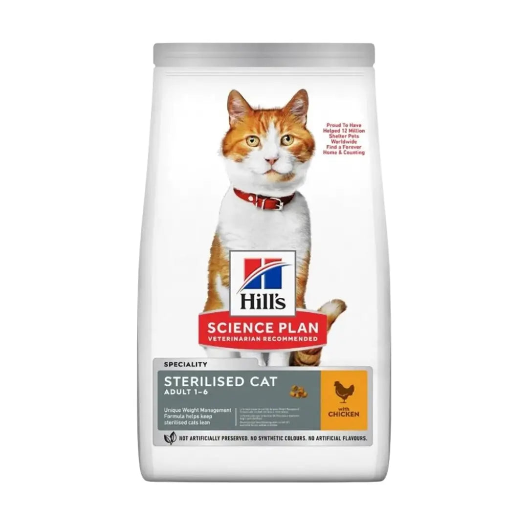 Hill's Science Plan Kısırlaştırılmış Tavuklu Yetişkin Kedi Mama, 3kg