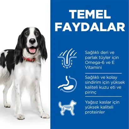 Hill's Science Plan Kuzu Etli Orta Yetişkin Köpek Mama, 12+2kg