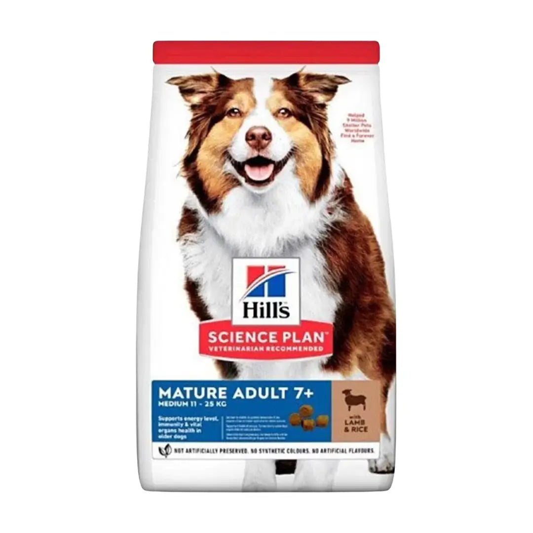 Hill's Science Plan Mature Adult +7 Kuzulu ve Pirinçli Yaşlı Köpek Mama, 14kg