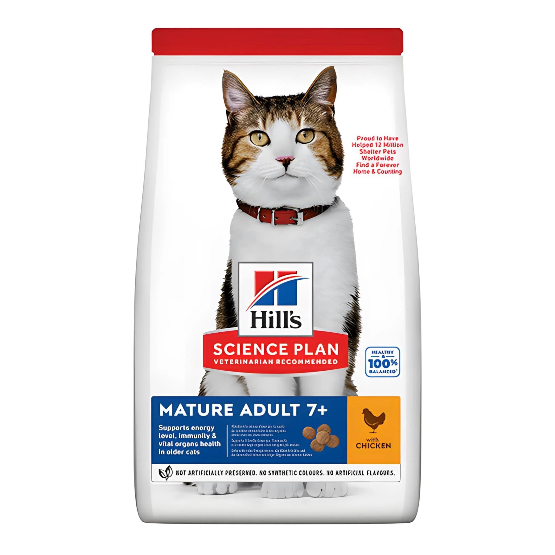 Hill's Science Plan Mature Adult +7 Tavuklu Yaşlı Kedi Mama, 1.5kg