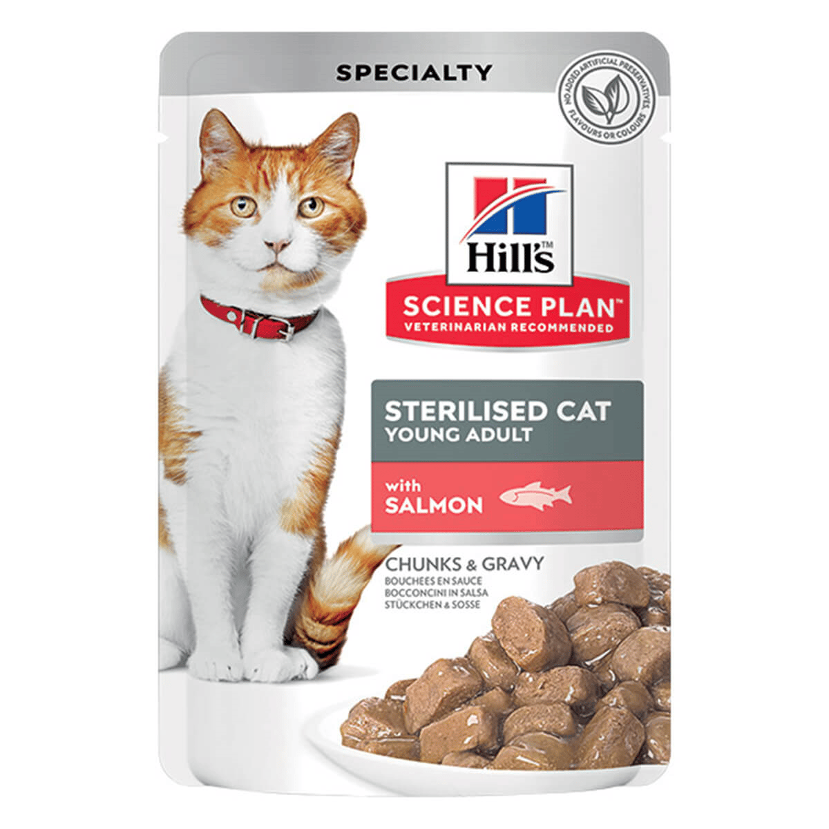 Hill's Science Plan Pouch Kısırlaştırılmış Somonlu Yetişkin Kedi Yaş Mama, 85g