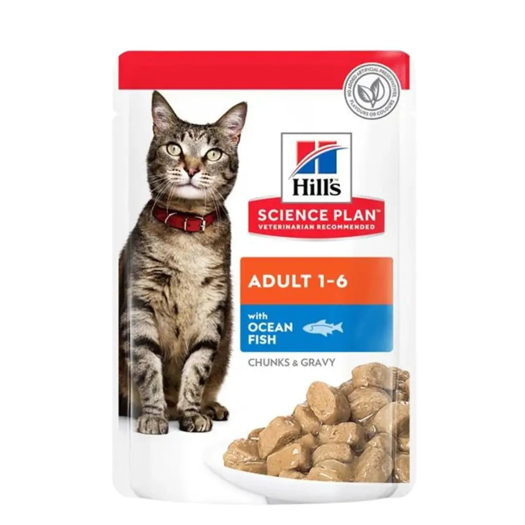 Hill's Science Plan Pouch Okyanus Balıklı Yetişkin Kedi Yaş Mama, 85g