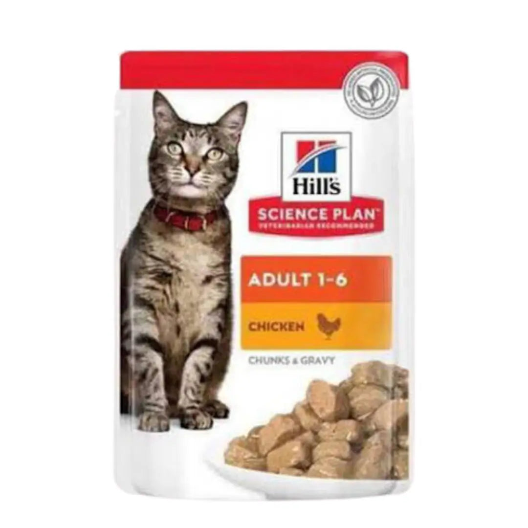 Hill's Science Plan Pouch Tavuklu Yetişkin Kedi Yaş Mama, 85g