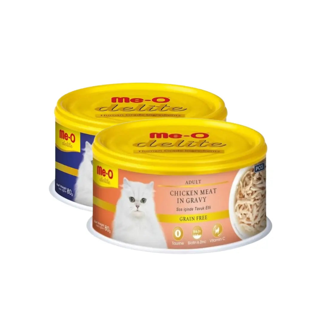 ME-O Delite Gravy Tahılsız Yetişkin Kedi Konserve Mama, 80g