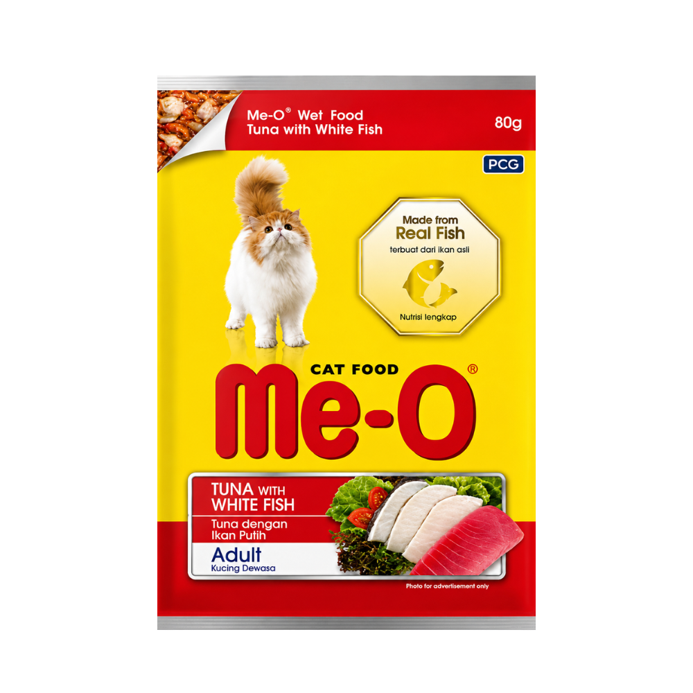 ME-O Poach Ton Balığı ve Alabalıklı Yetişkin Kedi Yaş Mama, 80g