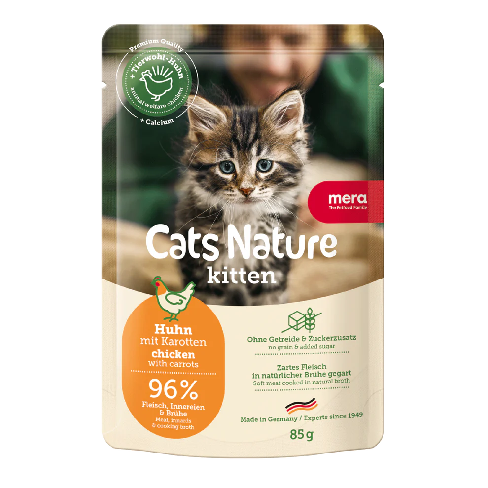 Mera Cats Nature Tavuklu Yavru Kedi Yaş Maması, 85g