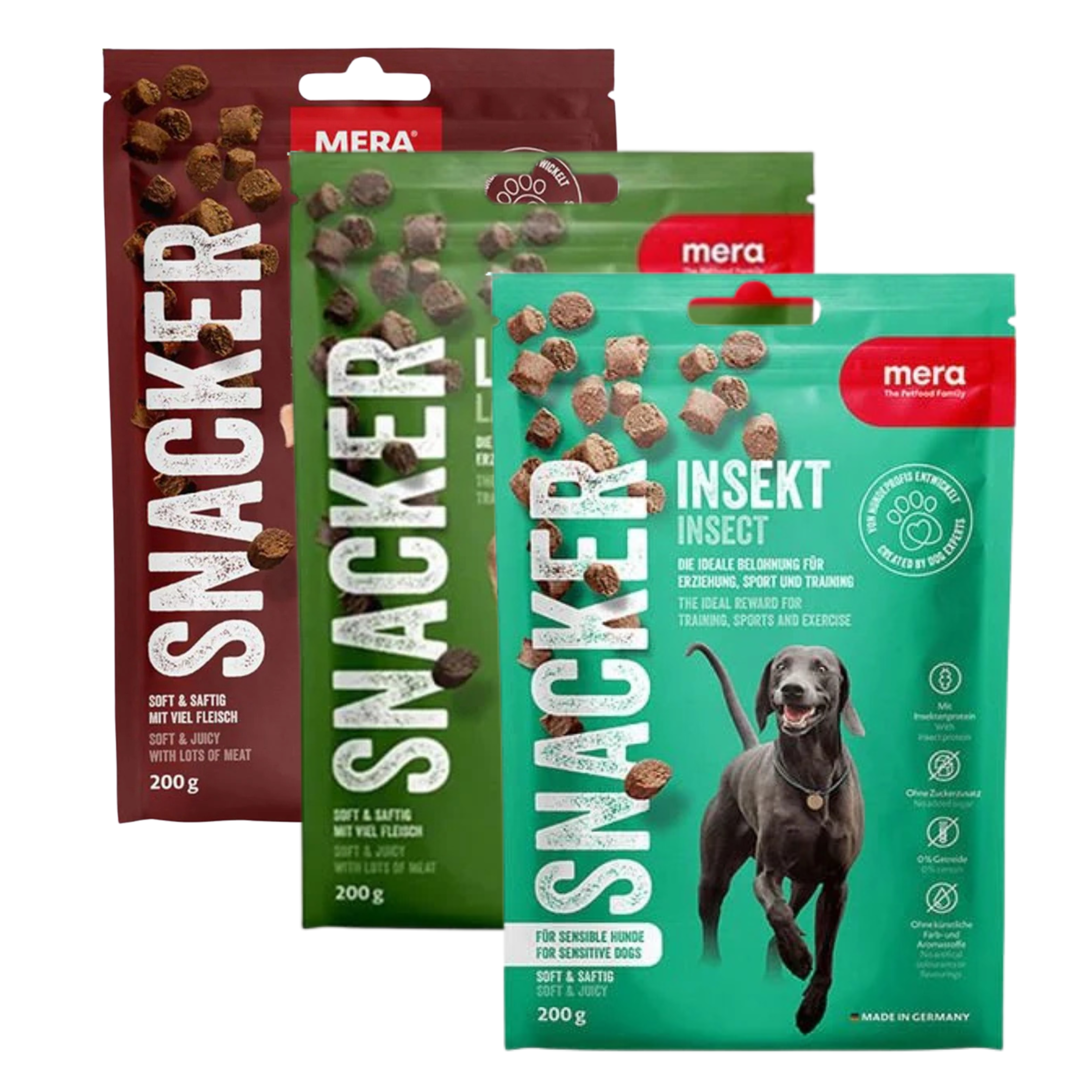 Mera Snacker Yetişkin Yumuşak Köpek Ödülü, 200 g