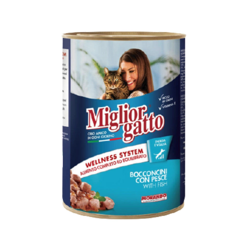 Miglior Balıklı Yetişkin Kedi Konserve Mama, 405g