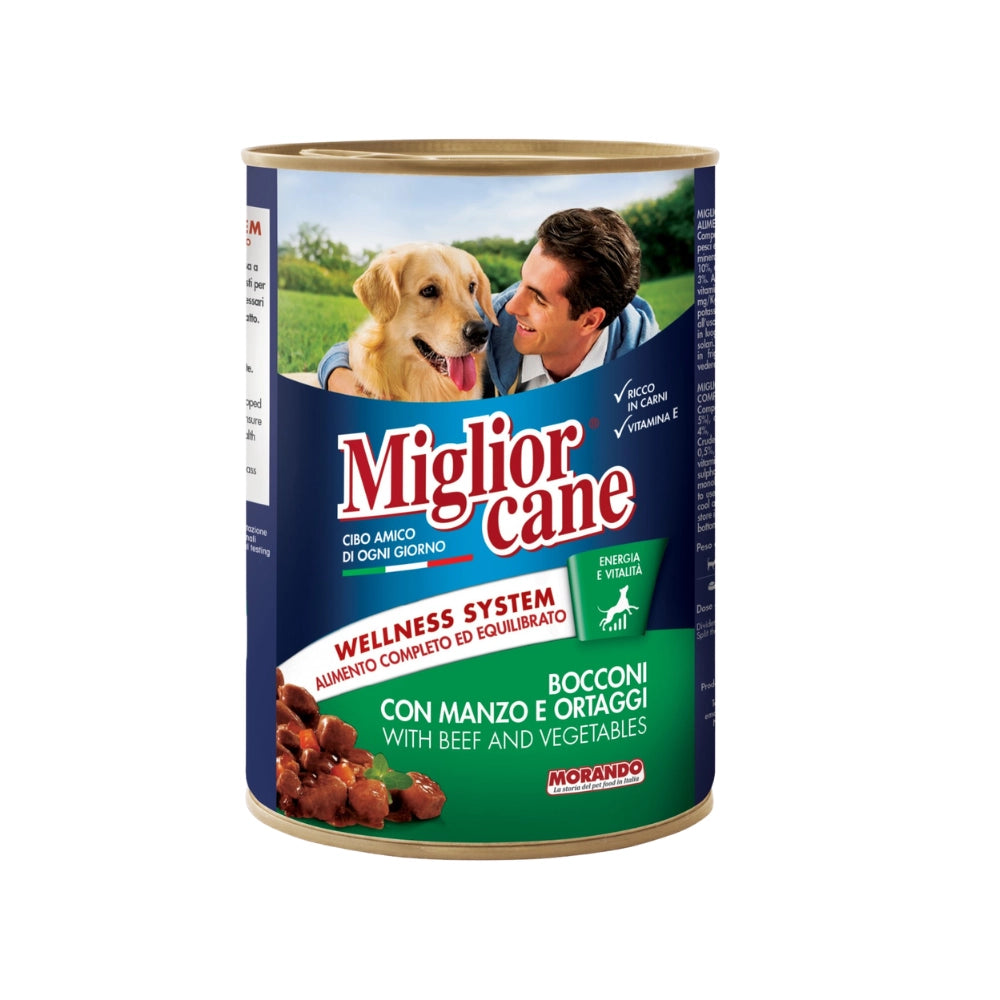 Miglior Biftek ve Sebzeli Yetişkin Köpek Konserve Mama, 405g