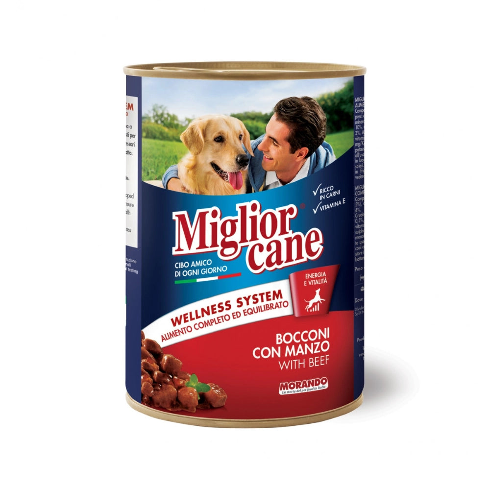 Miglior Biftekli Yetişkin Köpek Konserve Mama, 405g