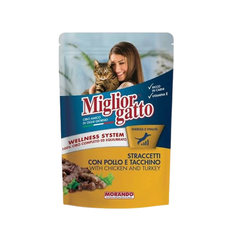 Miglior Poach Tavuk ve Hindili Yetişkin Kedi Yaş Mama, 100g