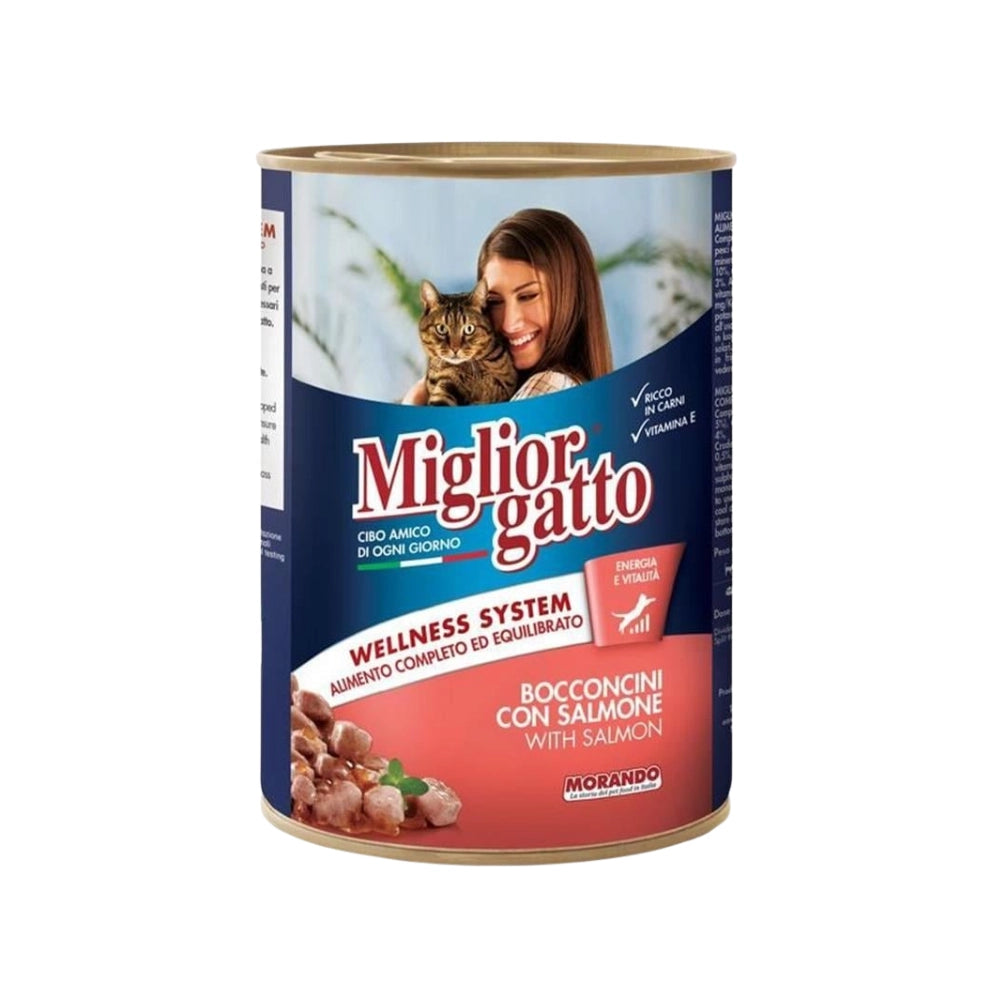 Miglior Somonlu Yetişkin Kedi Konserve Mama, 405g
