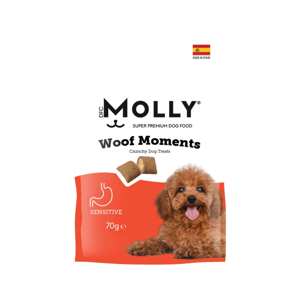 Molly Woof Moments Sensitive Hassas Köpek Küp Ödül Maması, 70 g