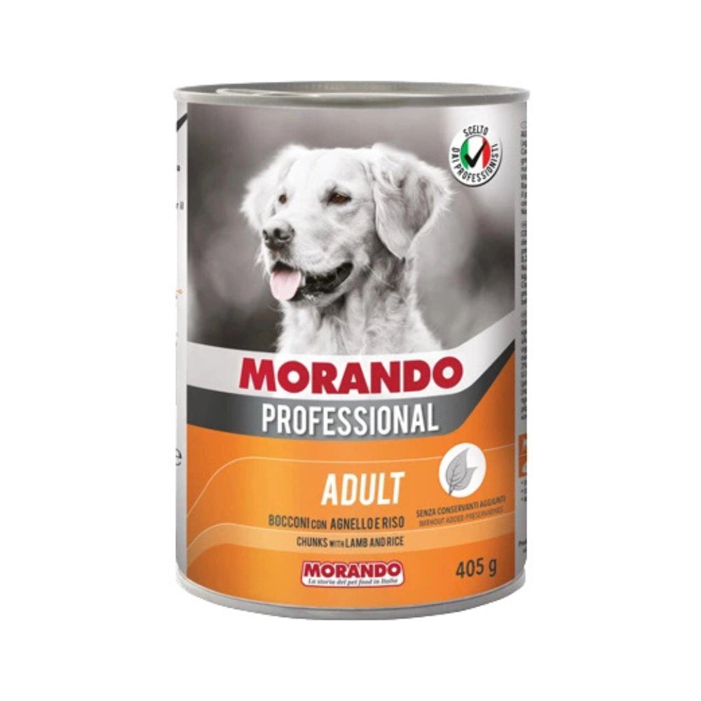 Morando Professional Kuzu ve Prinçli Yetişkin Köpek Konserve Mama, 405g