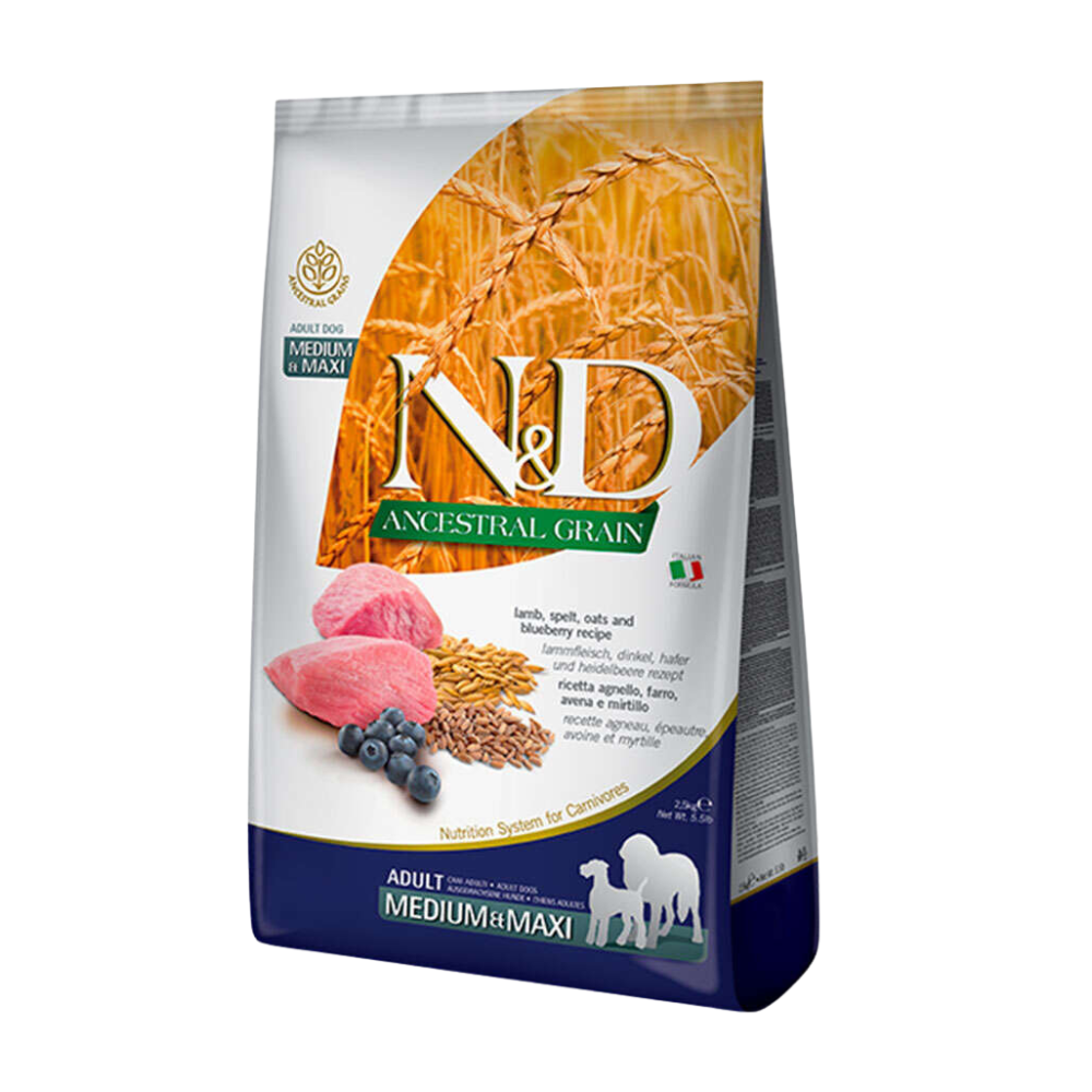 N&D Ancestral Grain Az Tahıllı Med/Max Yetişkin Köpek Maması