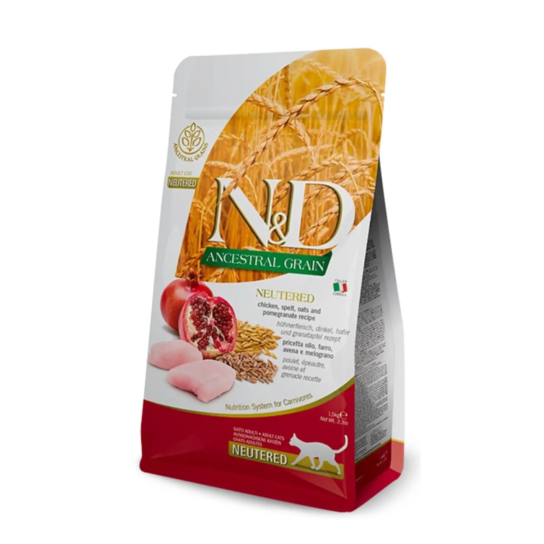 N&D Ancestral Grain Az Tahıllı Kısırlaştırılmış Yetişkin Kedi Maması