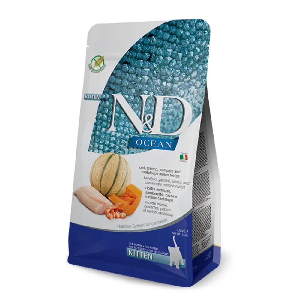 N&D Ocean Morina Balığı ve Balkabaklı Yavru Kedi Maması