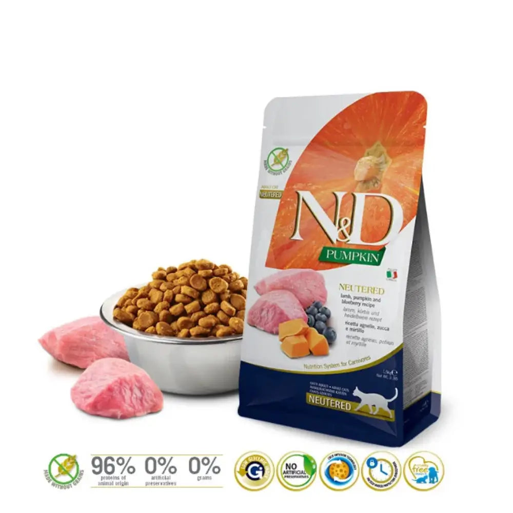 N&D Pumpkin Tahılsız Kısırlaştırılmış Yetişkin Kedi Maması