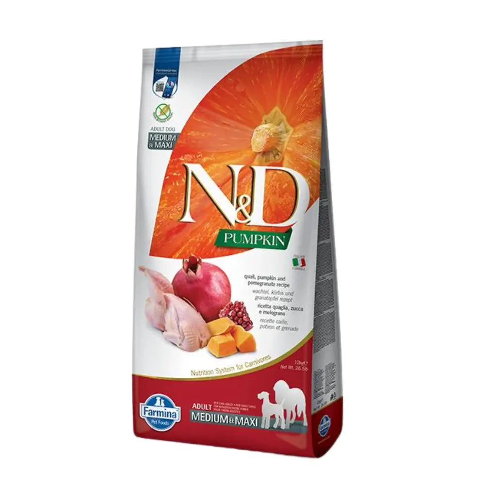 N&D Pumpkin Tahılsız Med/Max Yetişkin Köpek Maması