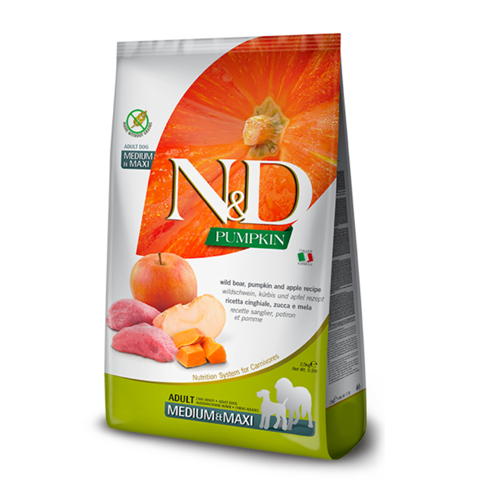 N&D Pumpkin Tahılsız Med/Max Yetişkin Köpek Maması