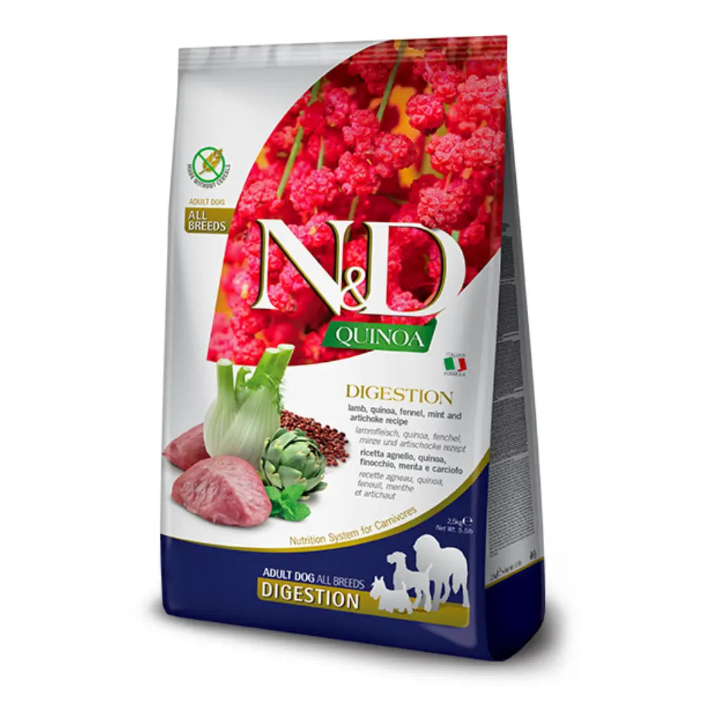 N&D Quinoa Tahılsız Kuzu Etli ve Brokolili Kilo Kontrolü Med/Max Yetişkin Köpek Maması