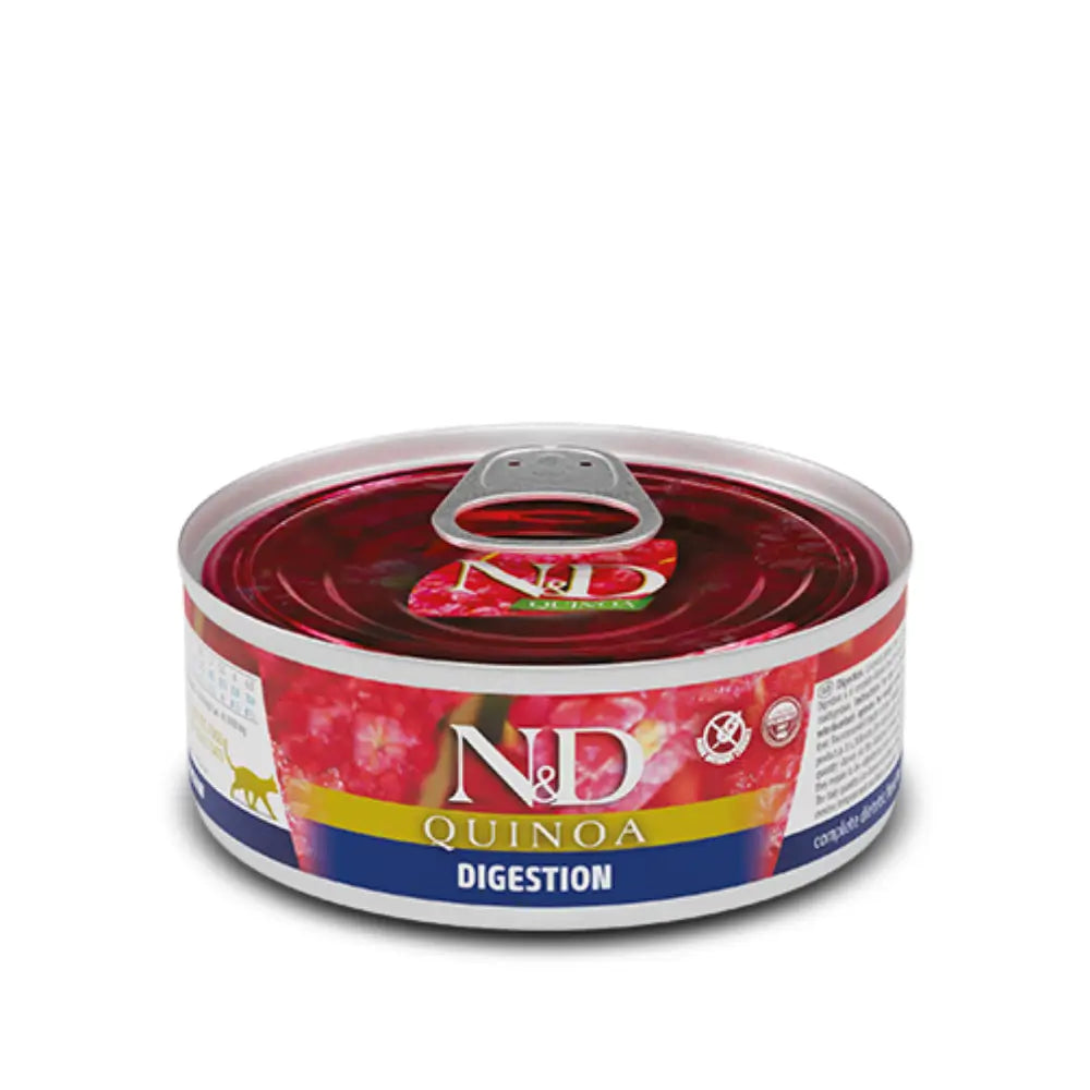 N&D Quinoa Tahılsız Digestion sindirim hassasiyeti Yetişkin Kedi Yaş Maması, 80g