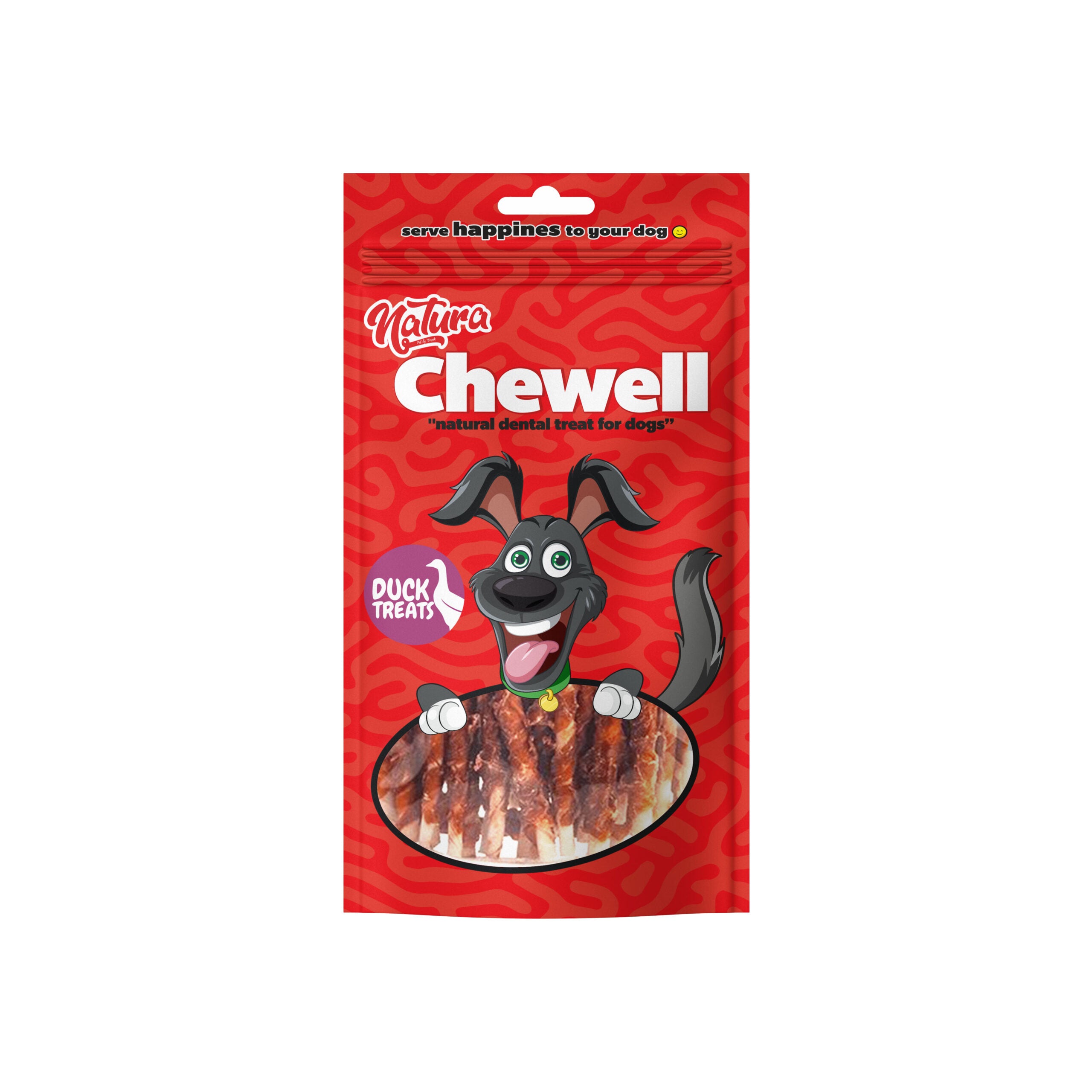 Natura Chewell Ördek Etli Burgu Köpek Stick Ödül, 90gr