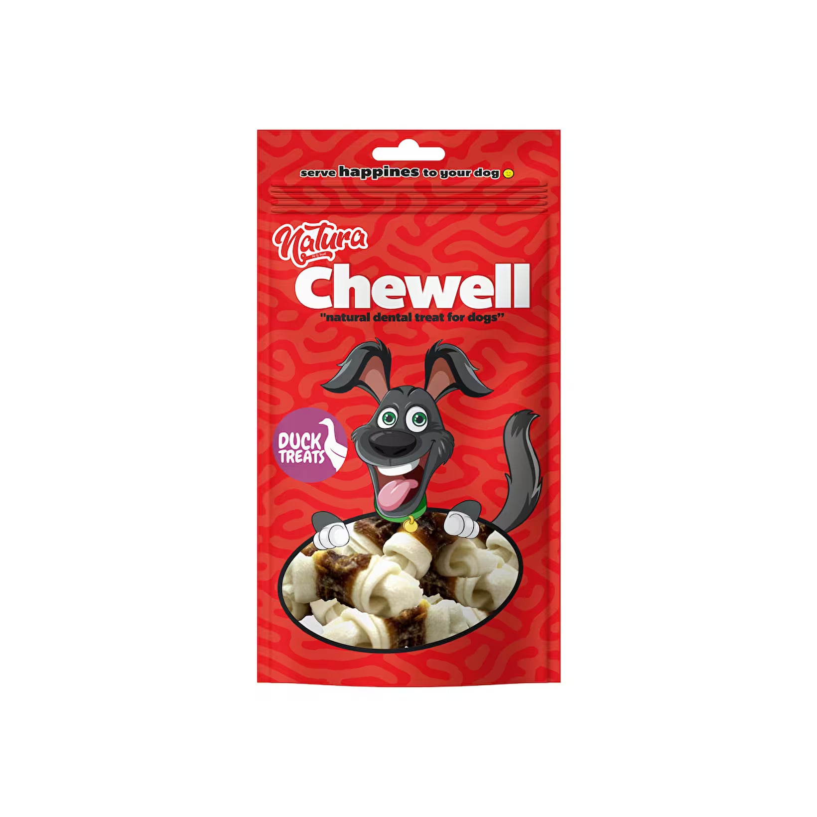 Natura Chewell Ördek Etli Köpek Düğüm Kemik Ödül, 100gr