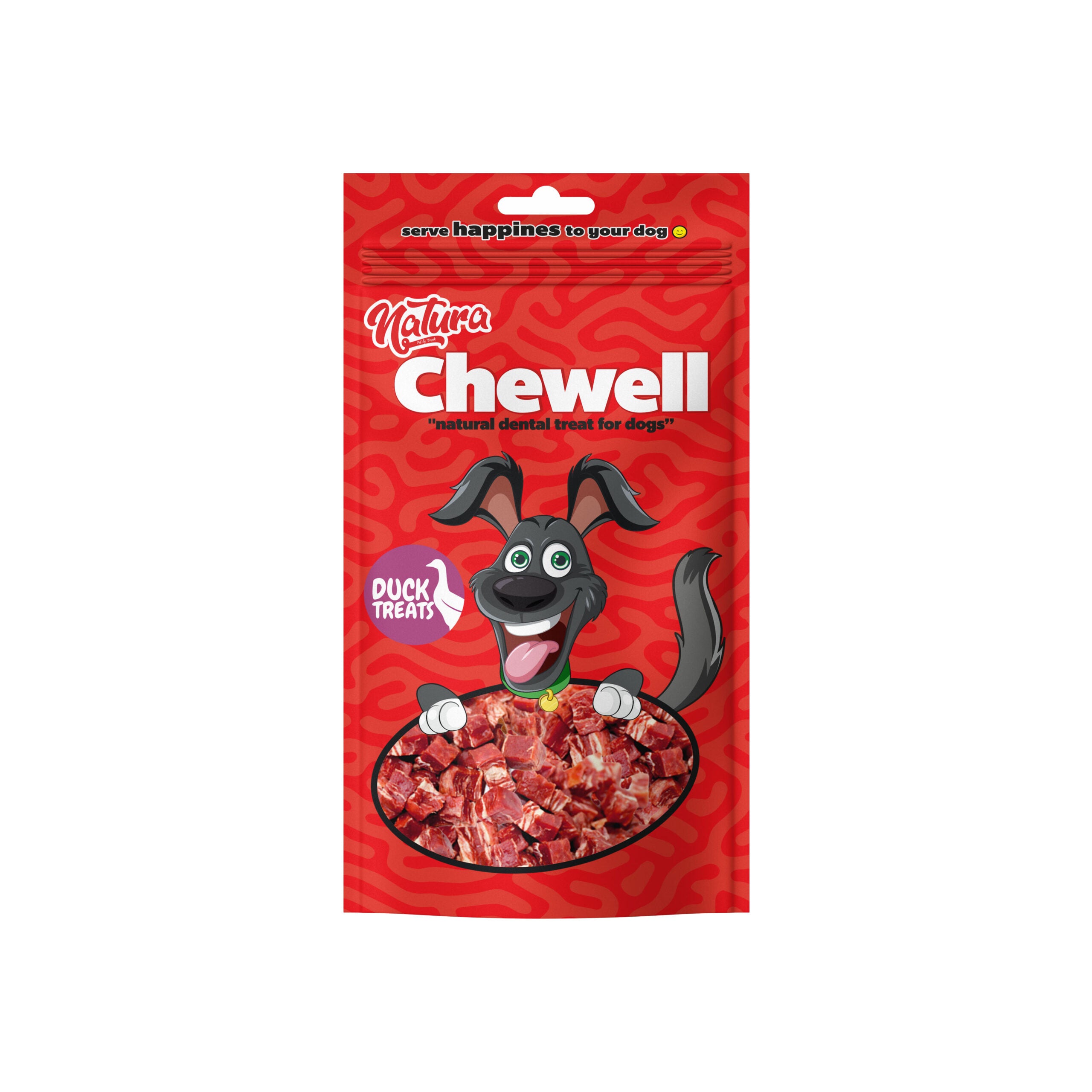 Natura Chewell Ördek Etli Köpek Küp Ödül, 100g