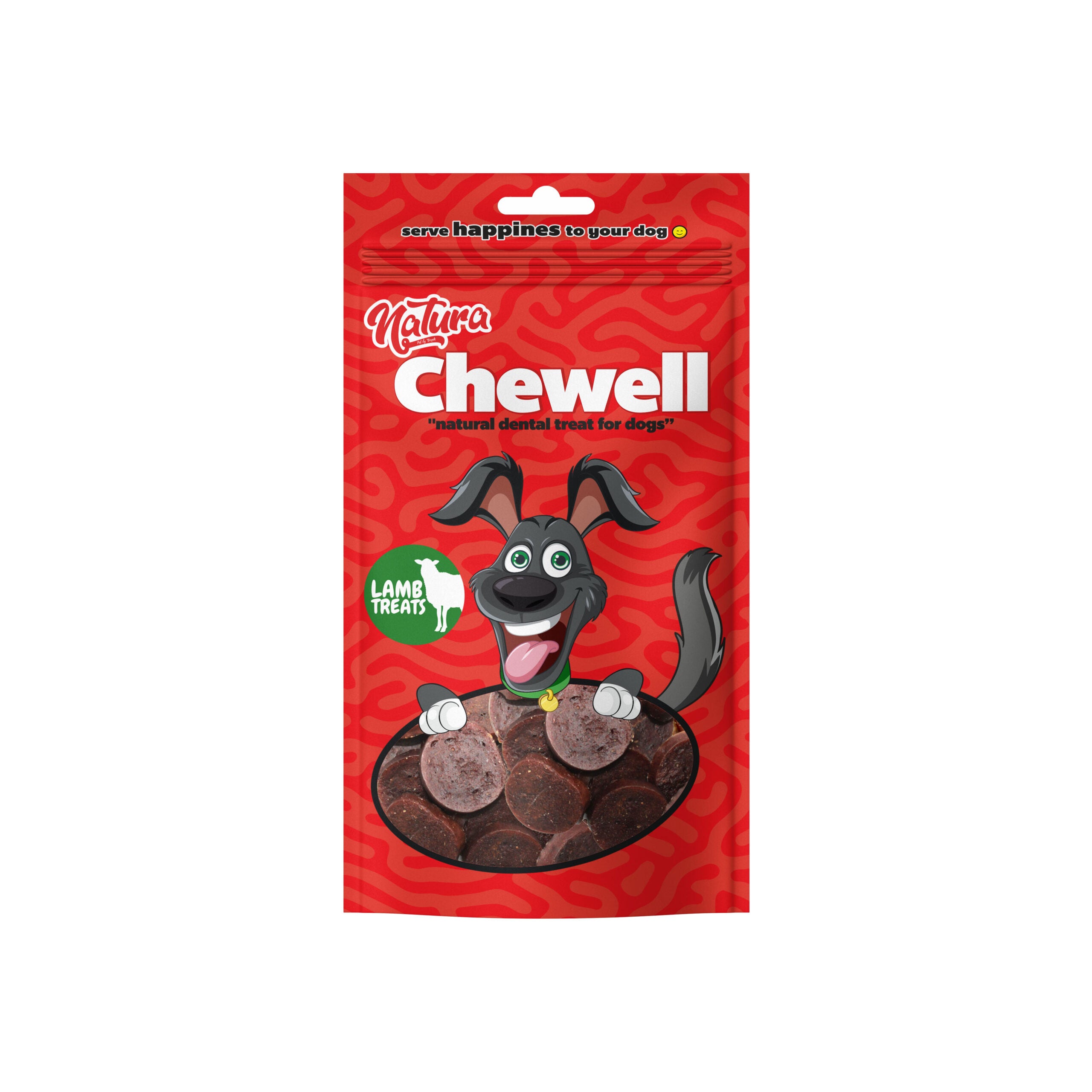 Natura Chewell Round Kuzu Etli Yuvarlak Köpek Yumuşak Ödül, 100g