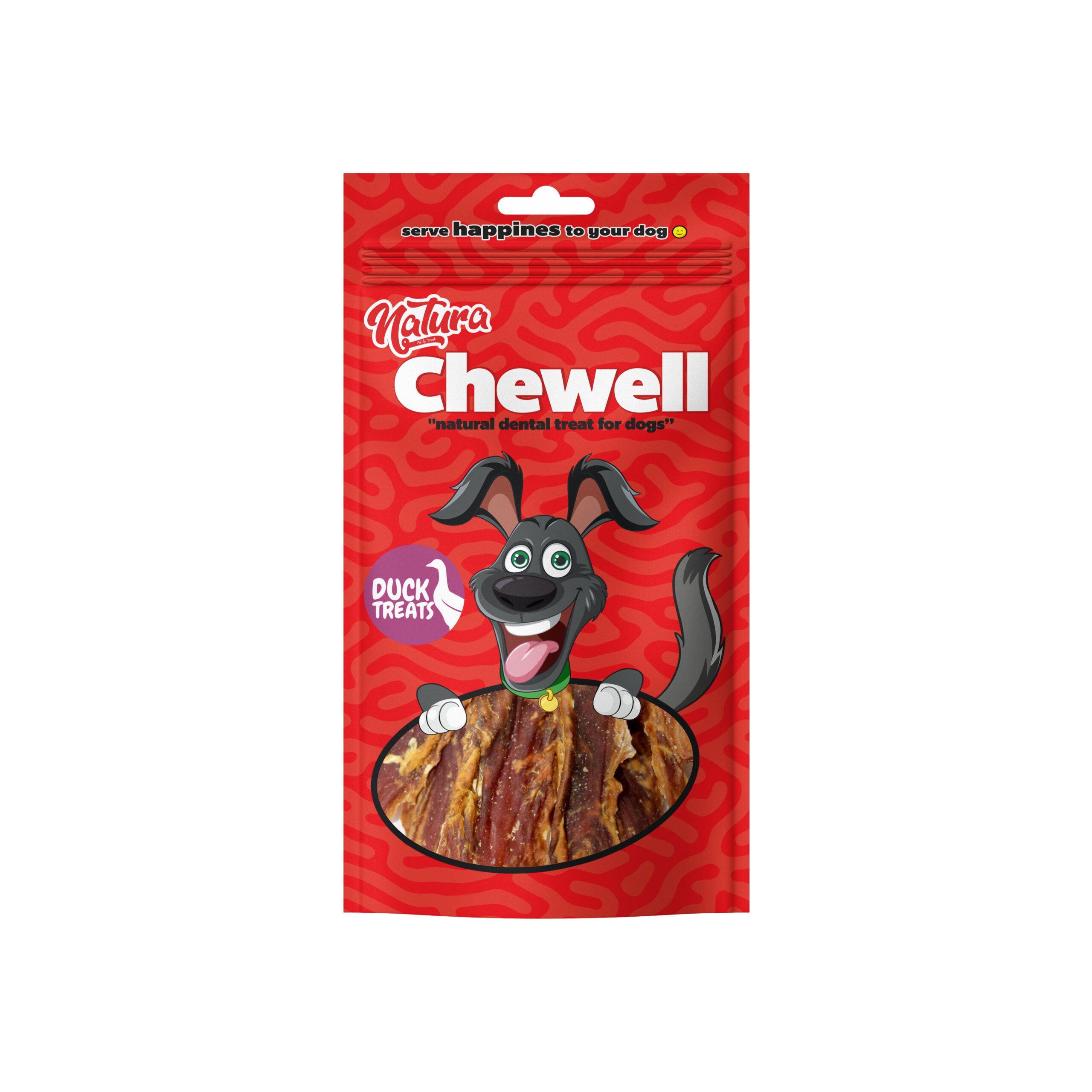 Natura Chewell Strips Ördek Etli Dilim Köpek Yumuşak Ödül, 80g
